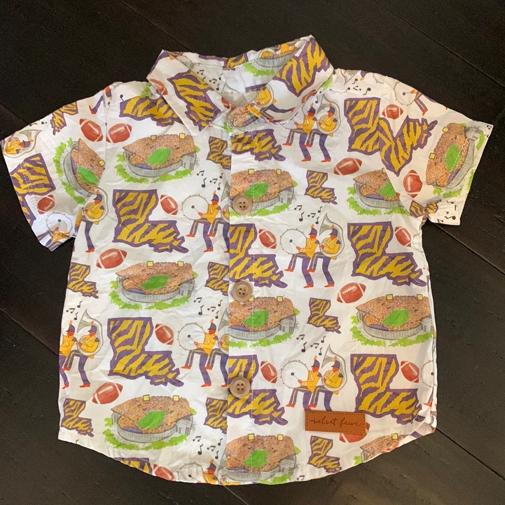 Velvet fawn shirt 18m